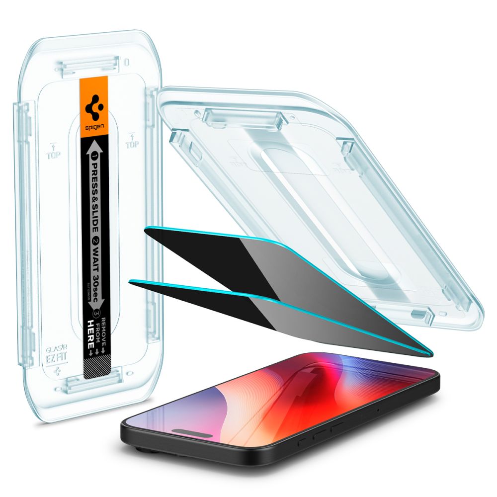 Spigen - (2 pack) Glas.tR EZ-FIT (AGL07908) - iPhone 16 Pro Max / iPhone 17 Pro Max - Privacy