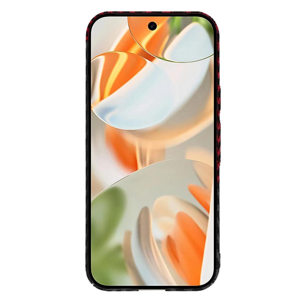 Techsuit - Carbonite FiberShell - Google Pixel 9 Pro - Red Vortex