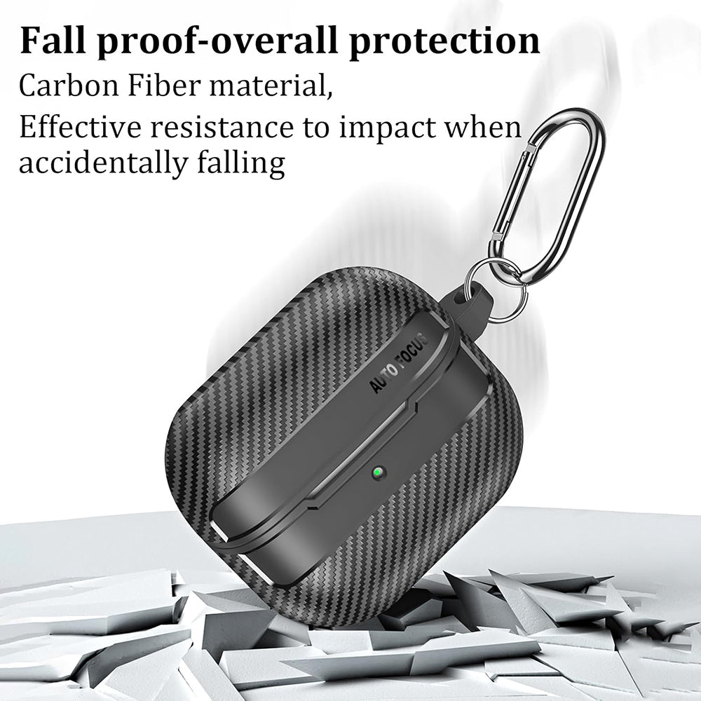 Techsuit - CarbonFiber - for Galaxy Buds 3 / 3 Pro / 3 FE - Black