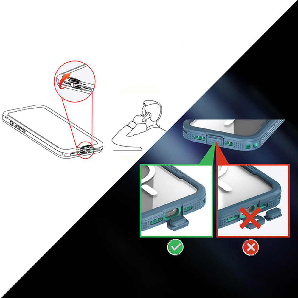 ShellBox - Waterproof IP68 Case - iPhone 16 Pro - Black