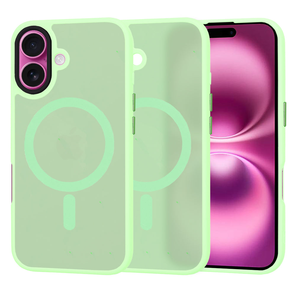 Techsuit - HaloFrost MagSafe Series - iPhone 16 Plus - Light Green