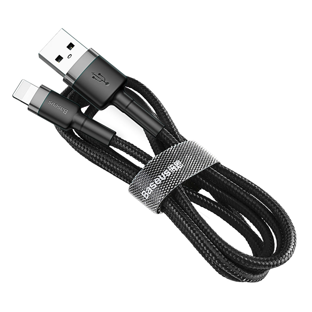 Baseus - Data Cable Cafule (CALKLF-CG1) - USB to Lightning, 1.5A, 2m - Gray Black