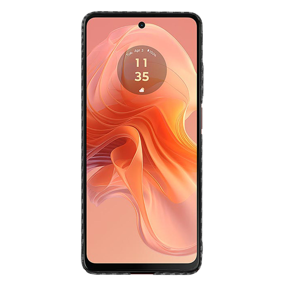 Techsuit - Carbonite FiberShell - Motorola Moto G04 / Moto G04s / Moto G24 / Moto E14 - Black