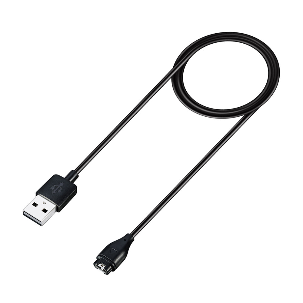 Techsuit - SmartWatch Wireless Charging Cable (TGC1) - for Garmin Fenix 5/5 Plus/6/6X/7X / Vivoactive 3/5, USB, 5W, 1m - Black