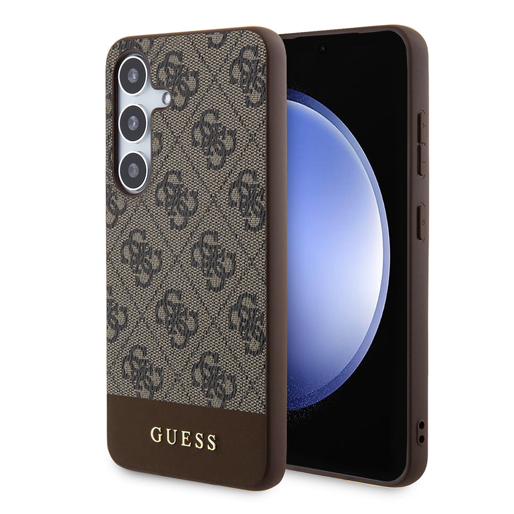 Guess - Hardcase 4G Stripe Collection (GUHCS24MG4GLBR) - Samsung Galaxy S24 Plus - Brown