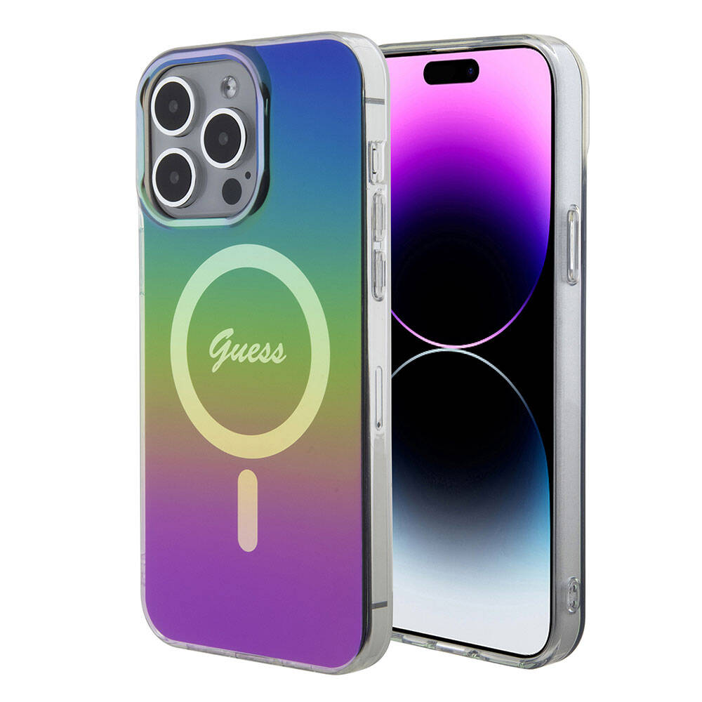 Guess - IML Iridescent MagSafe (GUHMP15LHITSK) - iPhone 15 Pro - Rainbow