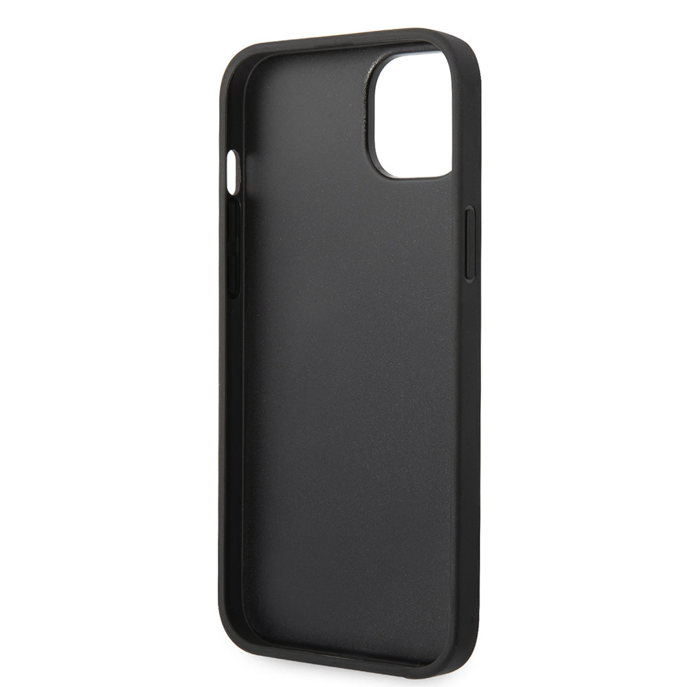 Karl Lagerfeld Glitter Flakes Case with Ikonik Patch and Metal Logo Θήκη προστασίας από σιλικόνη – iPhone 14 Plus (Glitter Silver)