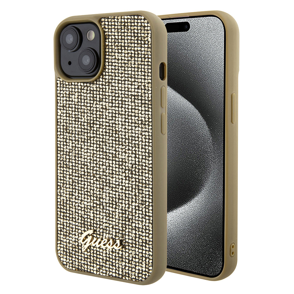 Guess - Disco Metal Script (GUHCP15SPMSDGSD) - iPhone 15 - Gold