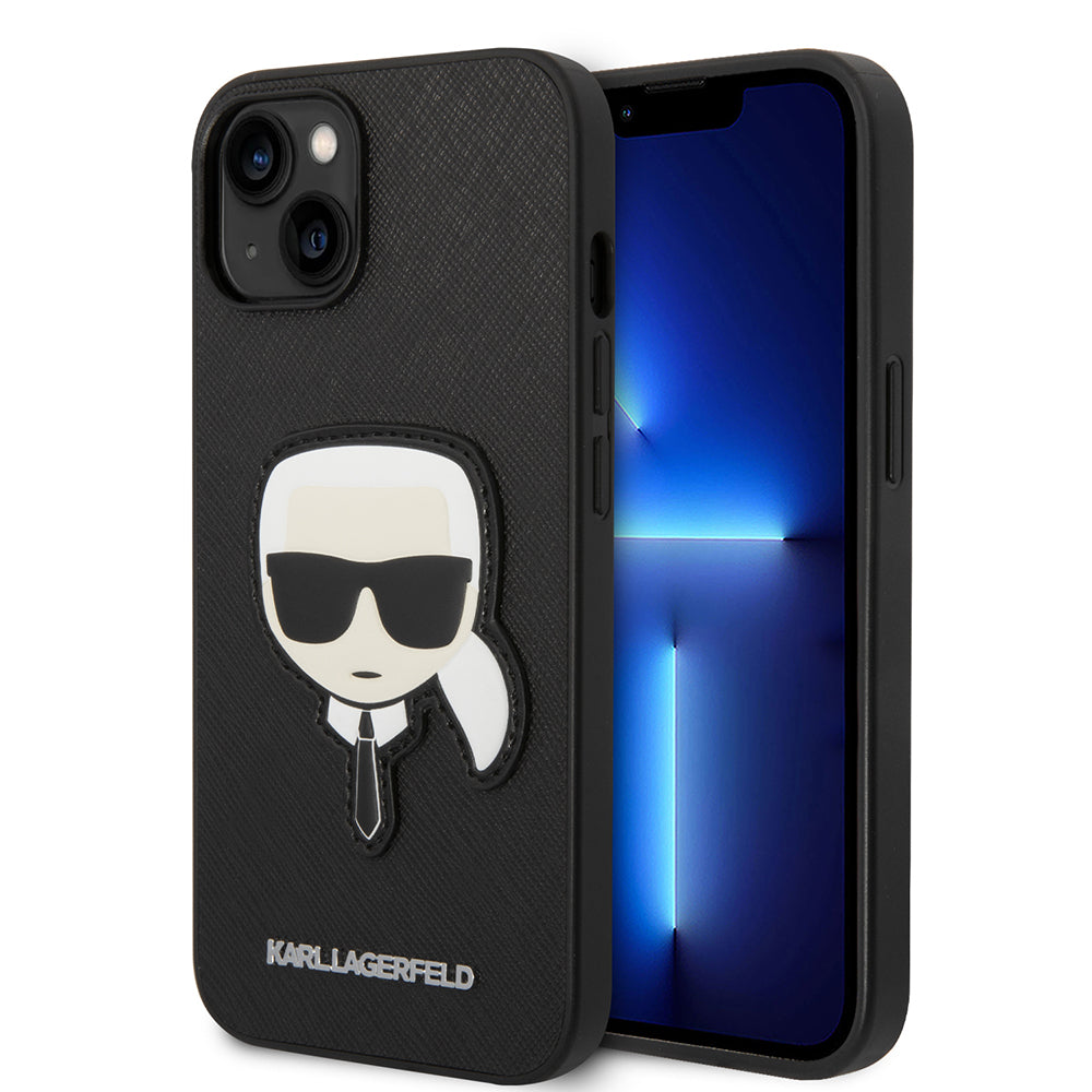 Karl Lagerfeld - Saffiano (KLHCP14MSAPKHK) - iPhone 14 Plus - Karl`s Head
