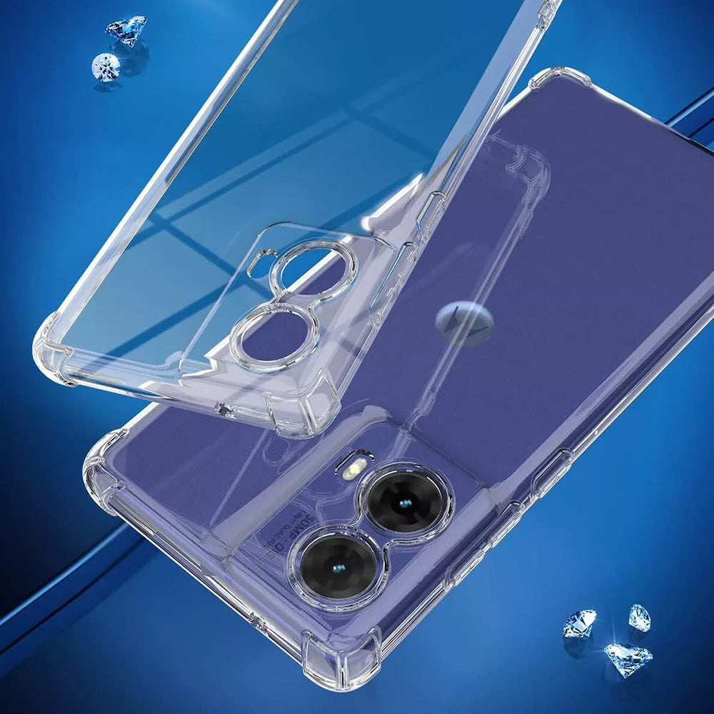 Techsuit - Shockproof Clear Silicone - Motorola Moto G85 - Clear