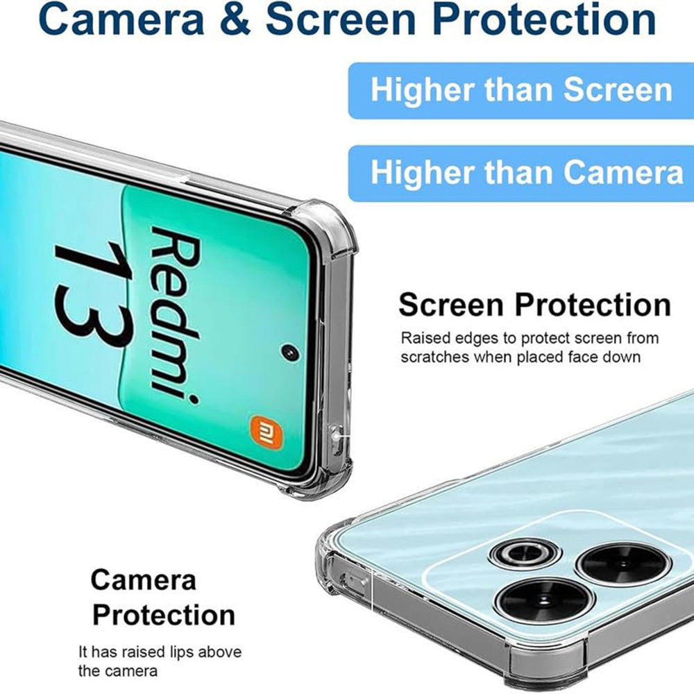 Techsuit - Shockproof Clear Silicone - Xiaomi Redmi 13 / Poco M6 4G - Clear