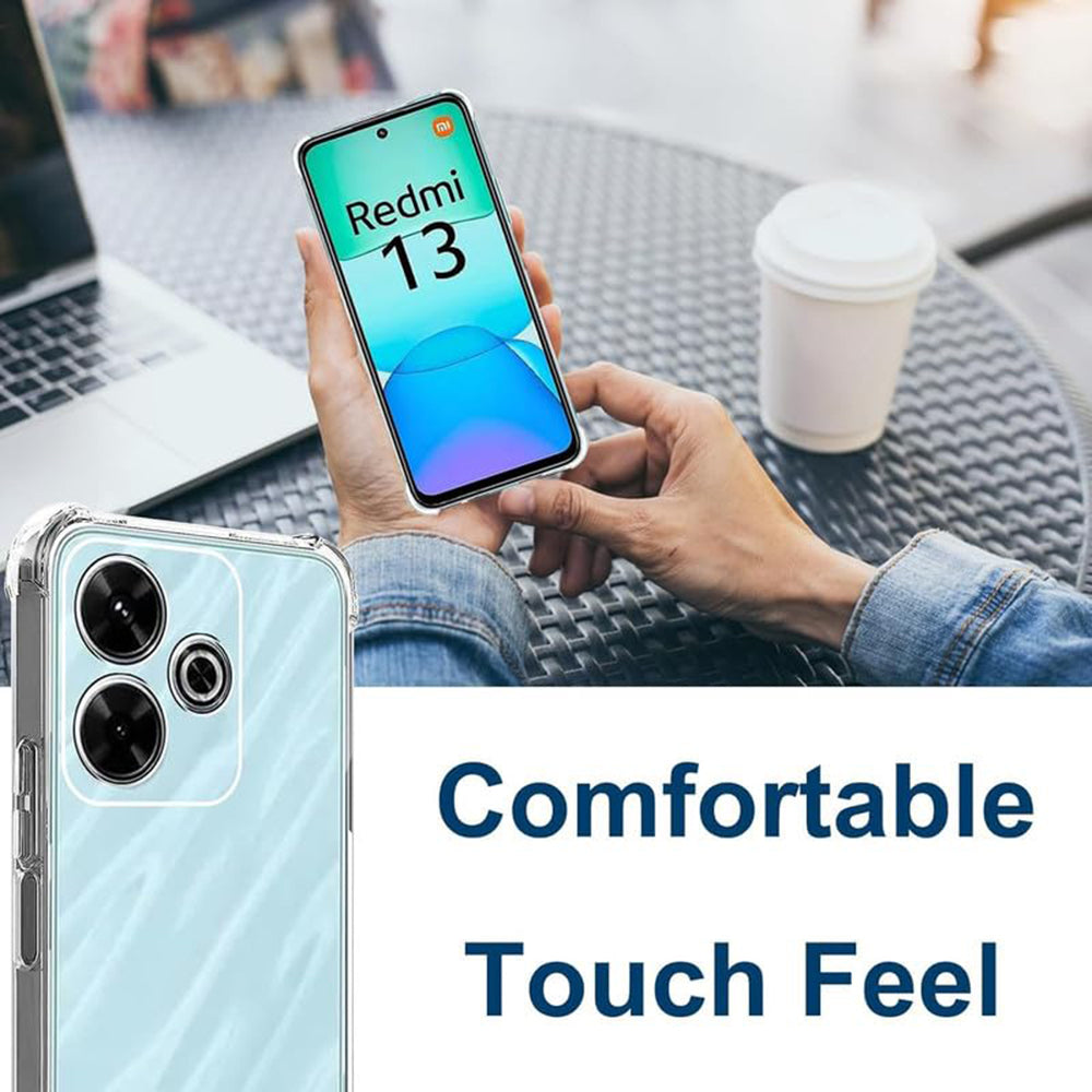 Techsuit - Shockproof Clear Silicone - Xiaomi Redmi 13 / Poco M6 4G - Clear