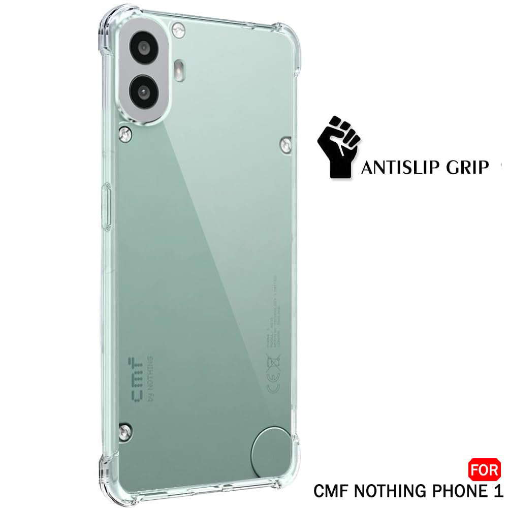 Techsuit - Shockproof Clear Silicone - Nothing CMF Phone 1 - Clear