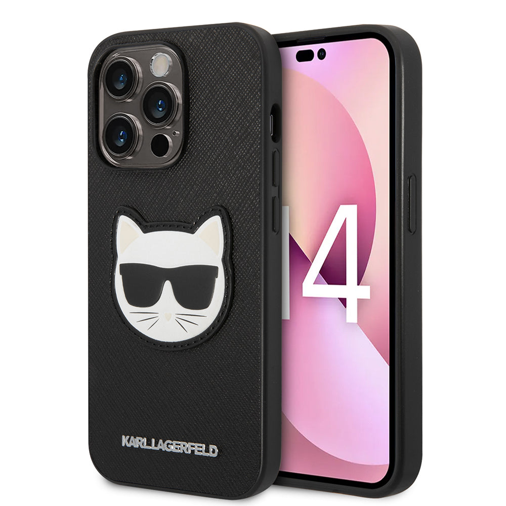 Karl Lagerfeld - Saffiano (KLHCP14XSAPCHK) - iPhone 14 Pro Max - Choupette Head