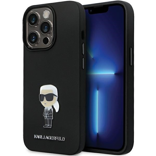 Karl Lagerfeld - Silicone (KLHCP14XSMHKNPK) - iPhone 14 Pro Max - Ikonik Metal Pin