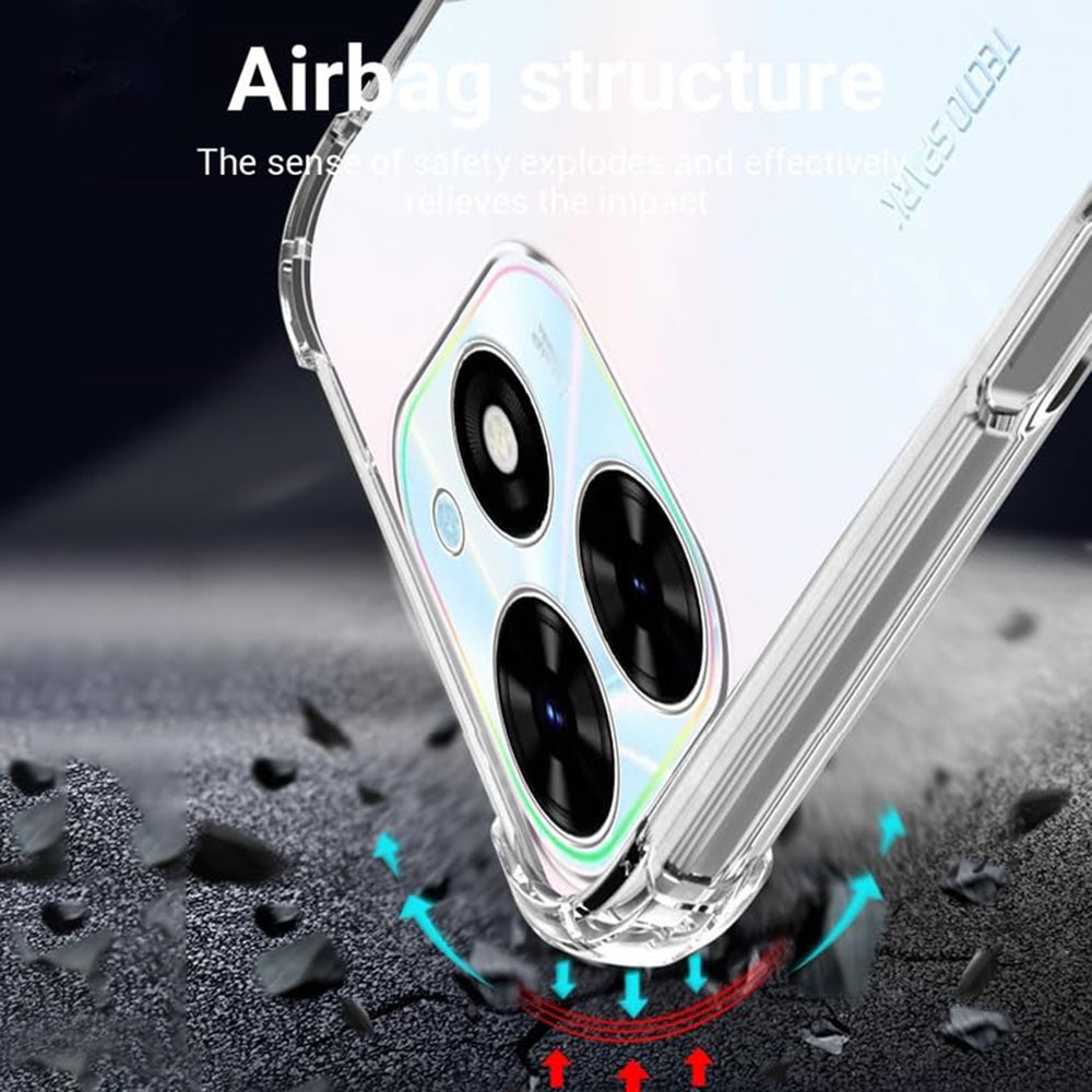 Techsuit - Shockproof Clear Silicone - Tecno Spark Go 2024 / Spark 20C - Clear