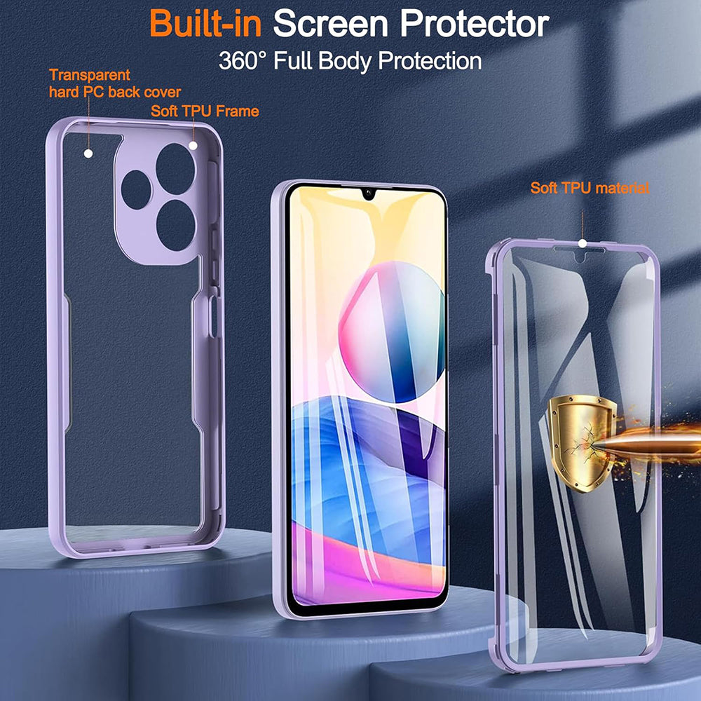 Techsuit - ColorVerse 360 Series + Screen Protector - Galaxy A06 - Black