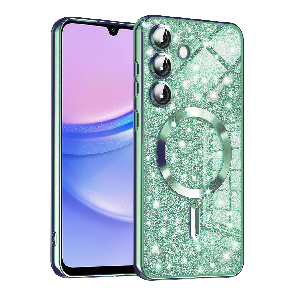 Techsuit - Luxury Glitter MagSafe - Samsung Galaxy A15 4G / A15 5G - Light Green
