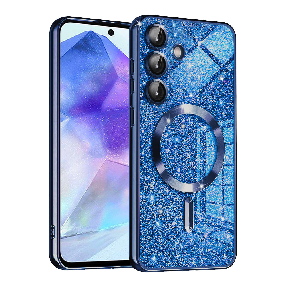 Techsuit - Luxury Glitter MagSafe - Samsung Galaxy A55 5G - Deep Blue