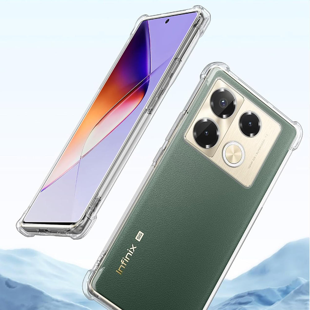 Techsuit - Shockproof Clear Silicone - Infinix Note 40 - Clear