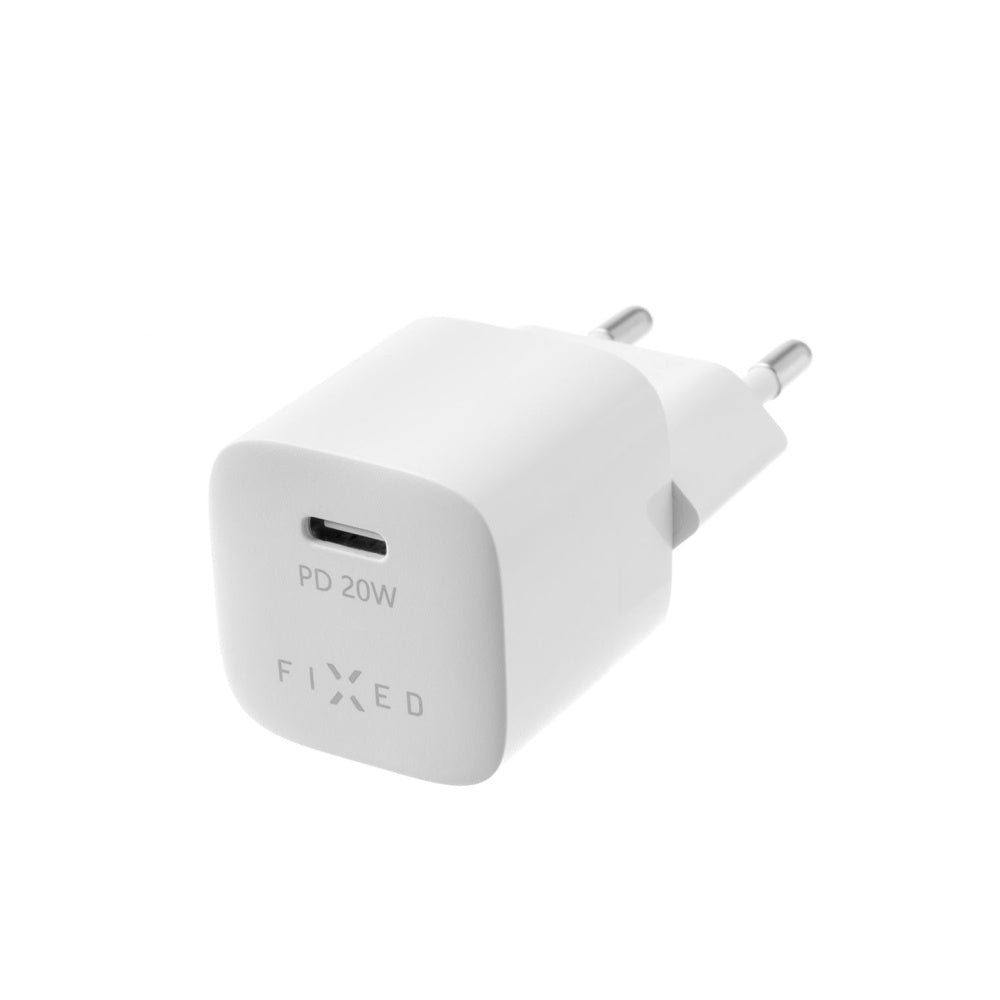 Fixed - Mini Wall Charger (FIXC20M-C-WH) - Type-C, Power Delivery 3.0, 20W - White