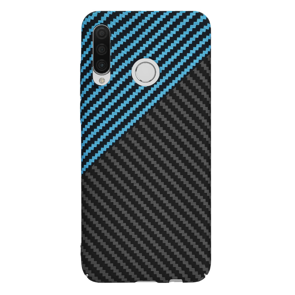 Techsuit - Carbonite FiberShell - Huawei P30 Lite / P30 Lite New Edition - Blue Pulse