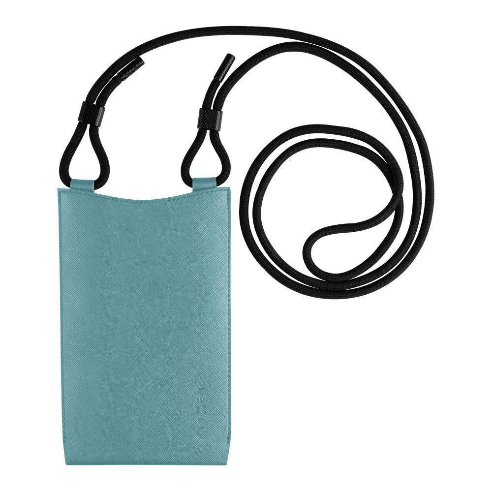 Fixed - Universal Shoulder Bag Verona (FIXVER-LGTU) - for Mobile Phones 7" - Light Turquoise