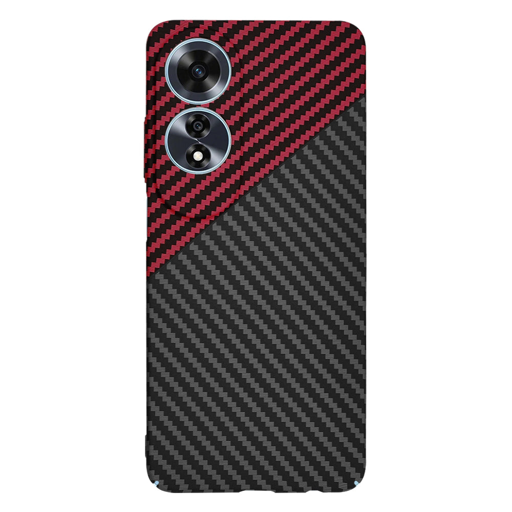 Techsuit - Carbonite FiberShell - Oppo A60 4G - Red Vortex