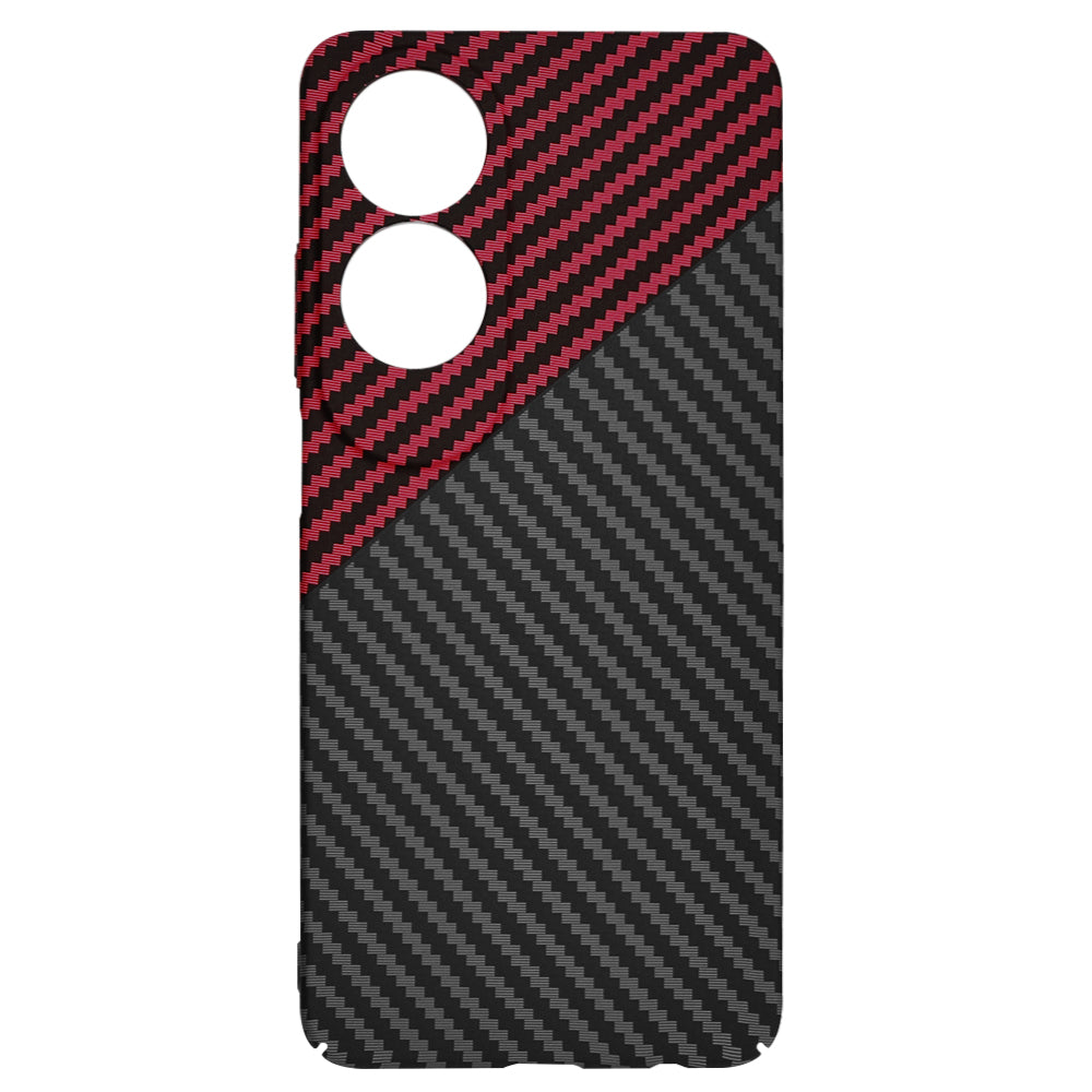 Techsuit - Carbonite FiberShell - Oppo A60 4G - Red Vortex