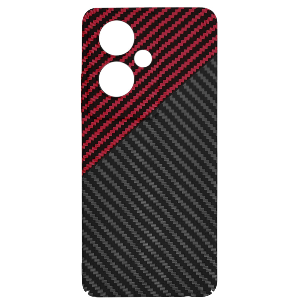 Techsuit - Carbonite FiberShell - Oppo A79 5G / OnePlus Nord N30 SE - Red Vortex