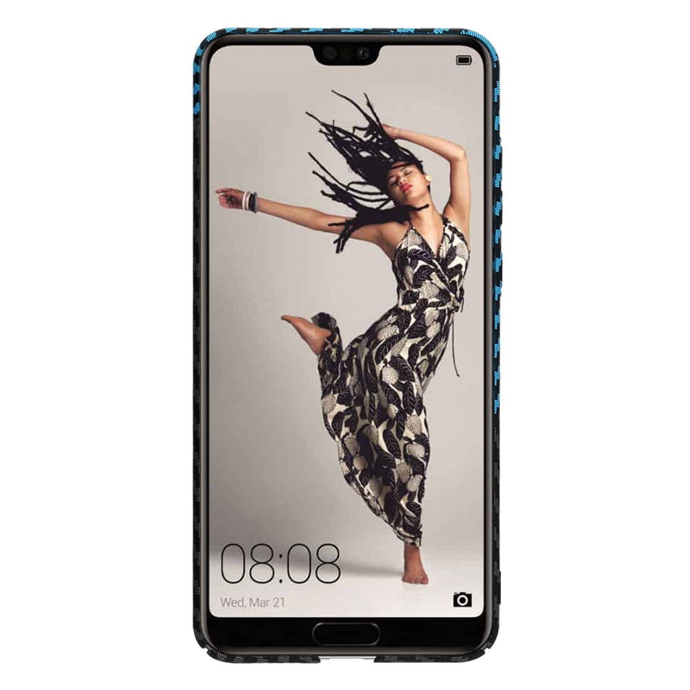 Techsuit - Carbonite FiberShell - Huawei P20 Pro - Blue Pulse