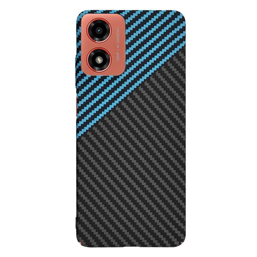 Techsuit - Carbonite FiberShell - Motorola Moto G04 / Moto G04s / Moto G24 / Moto E14 - Blue Pulse