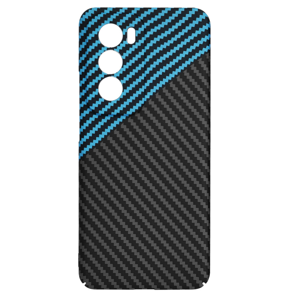 Techsuit - Carbonite FiberShell - Oppo Reno12 - Blue Pulse