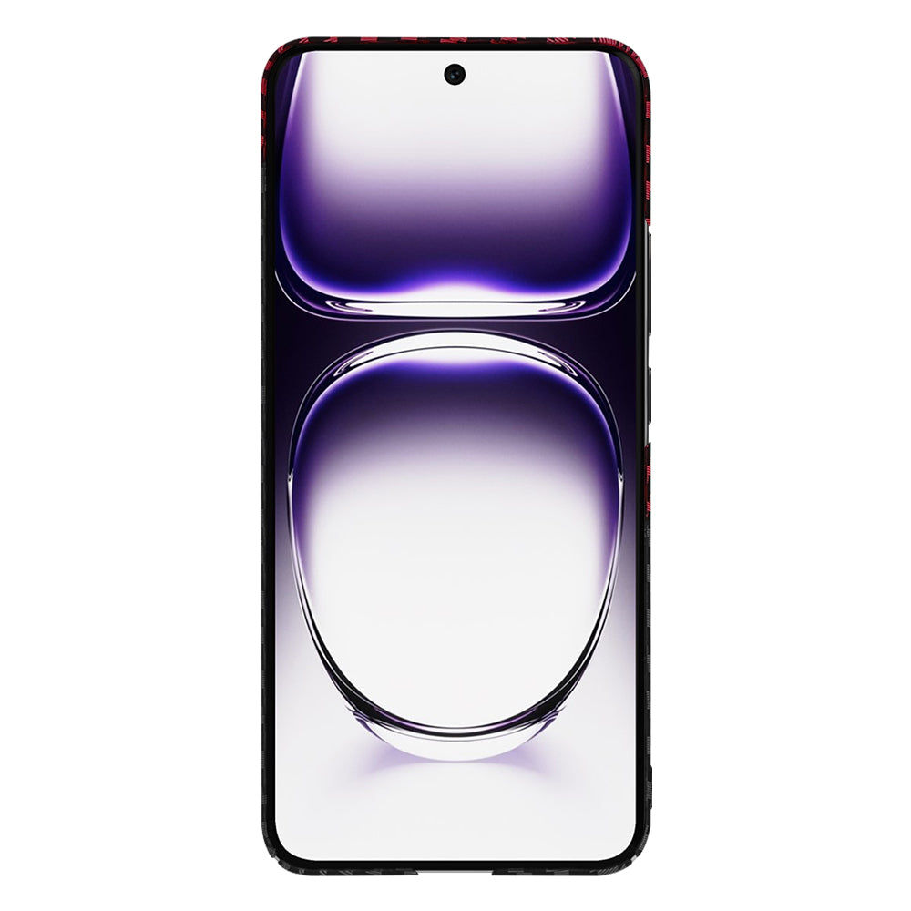 Techsuit - Carbonite FiberShell - Oppo Reno12 - Red Vortex