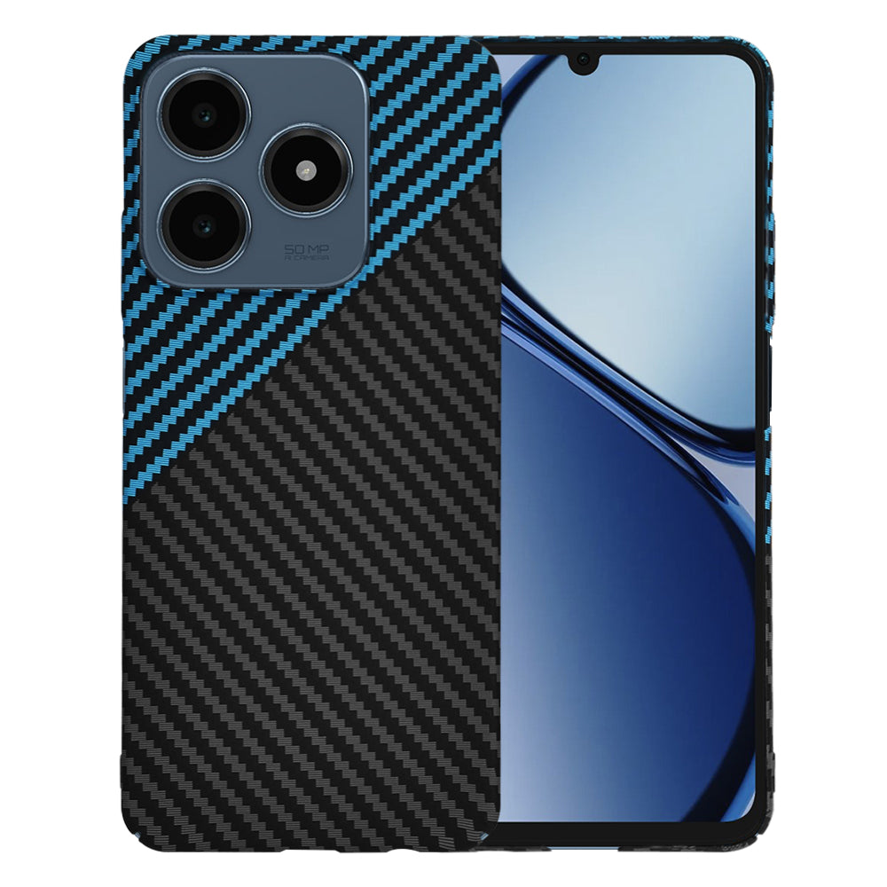 Techsuit - Carbonite FiberShell - Realme C61 / RealmeÂ C63 - Blue Pulse