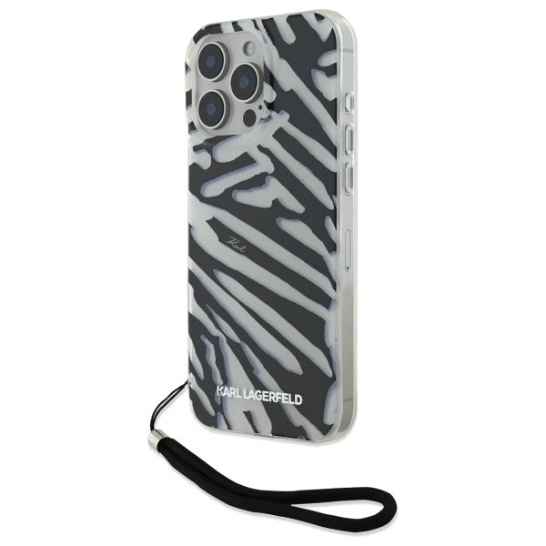 Karl Lagerfeld - IML Luxury (KLHCP16XHZBPKCCK) - iPhone 16 Pro Max - Zebra Pattern&Cord