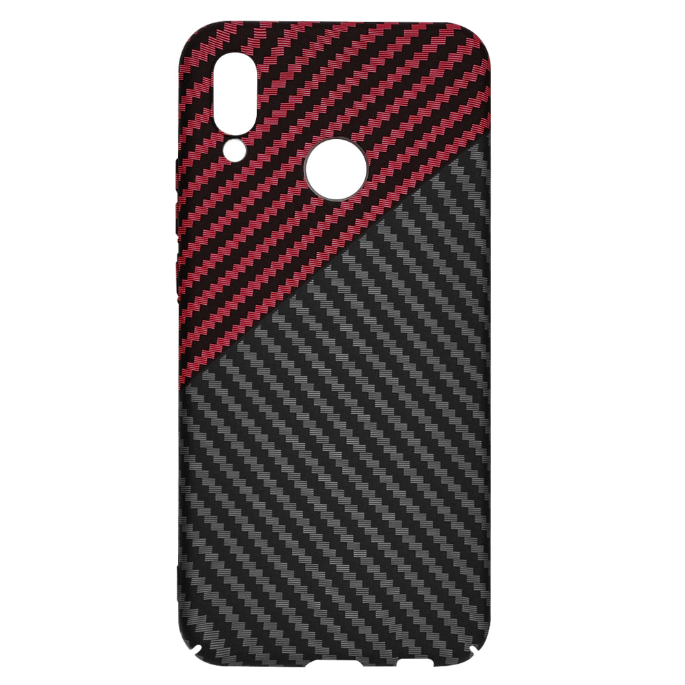 Techsuit - Carbonite FiberShell - Huawei P20 Lite - Red Vortex