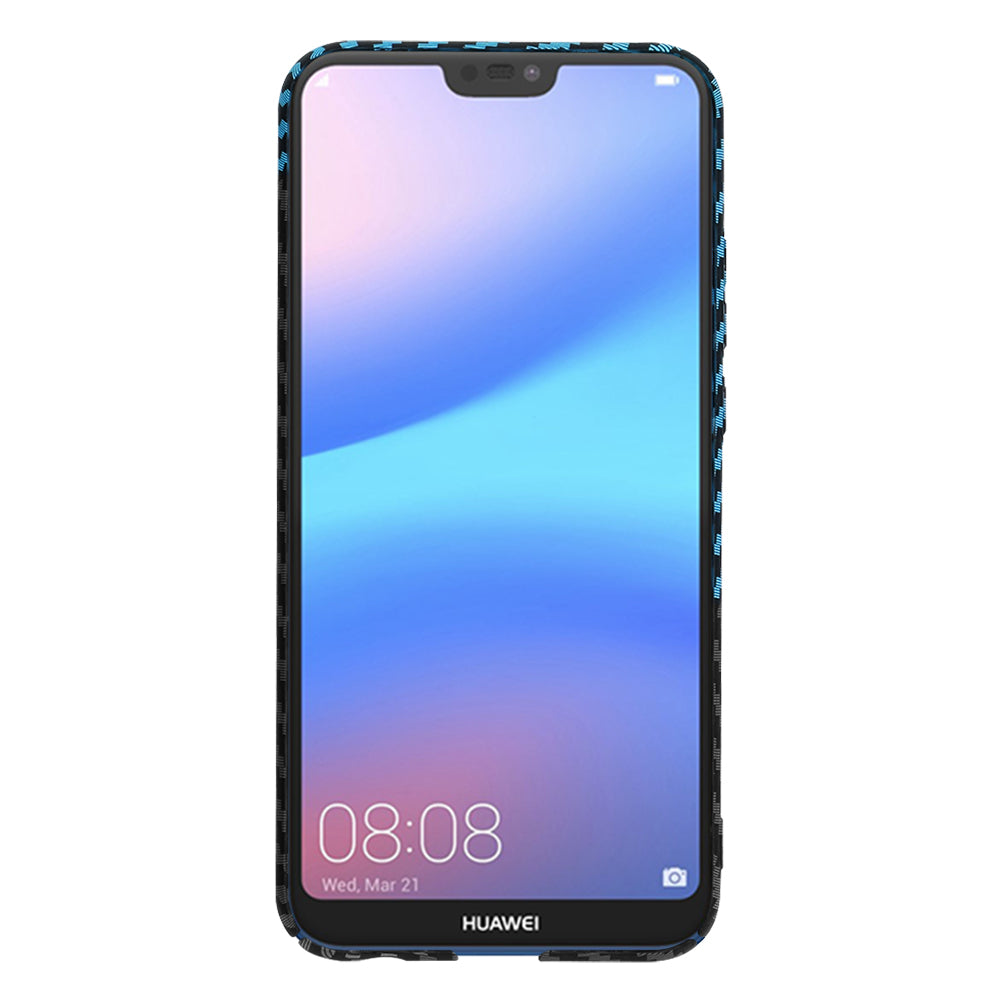Techsuit - Carbonite FiberShell - Huawei P20 Lite - Blue Pulse