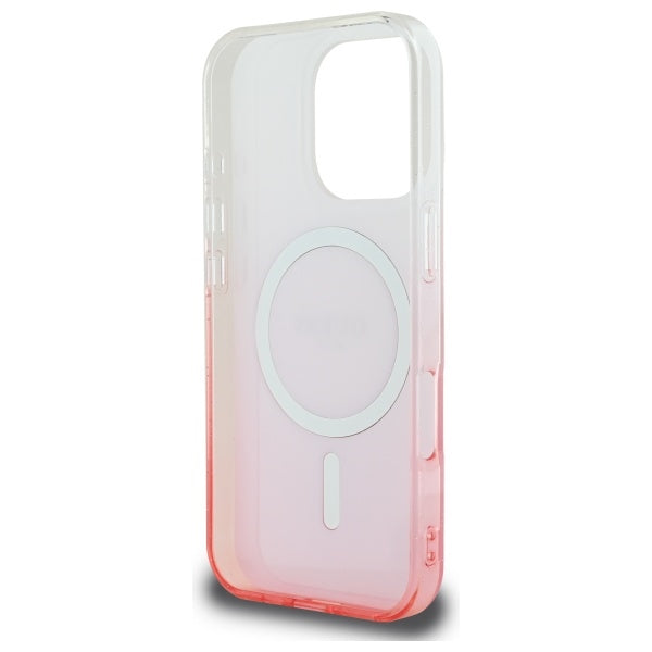Guess Magsafe “Glitter Gradient” Hard Case Θήκη προστασίας από σκληρό πλαστικό – iPhone 16 Pro Max (Ροζ – GUHMP16XHGRCELP)