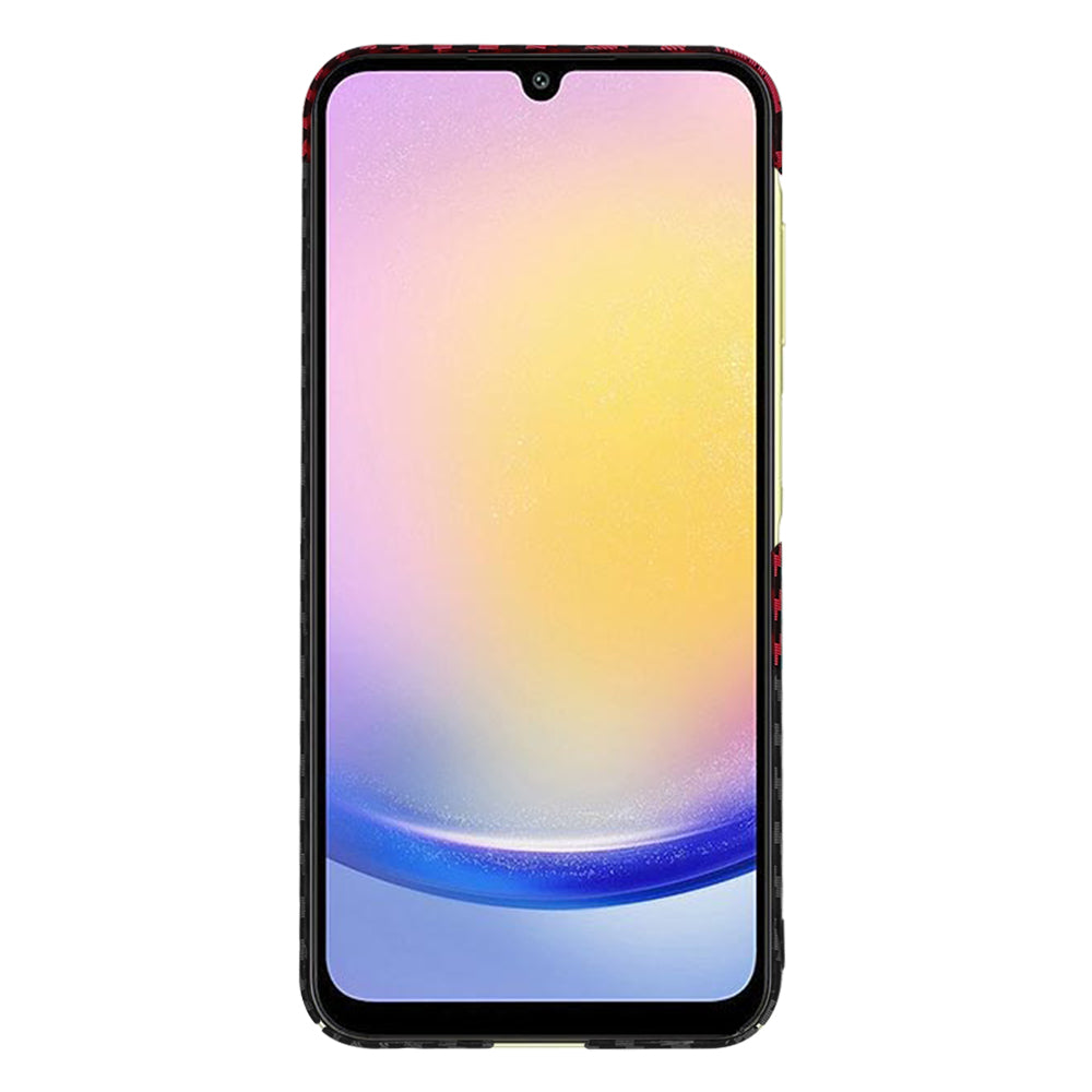 Techsuit - Carbonite FiberShell - Galaxy A25 5G - Red Vortex