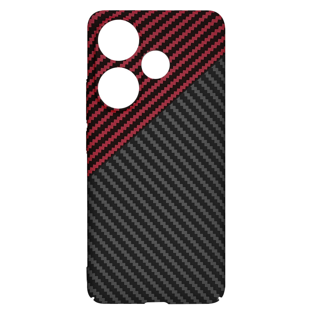 Techsuit - Carbonite FiberShell - Xiaomi Poco F6 - Red Vortex