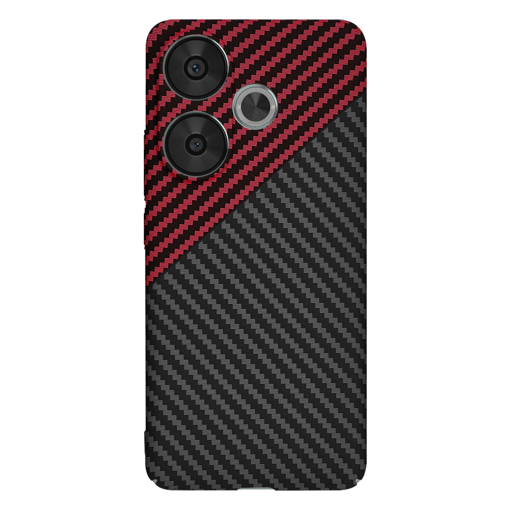 Techsuit - Carbonite FiberShell - Xiaomi Poco F6 - Red Vortex