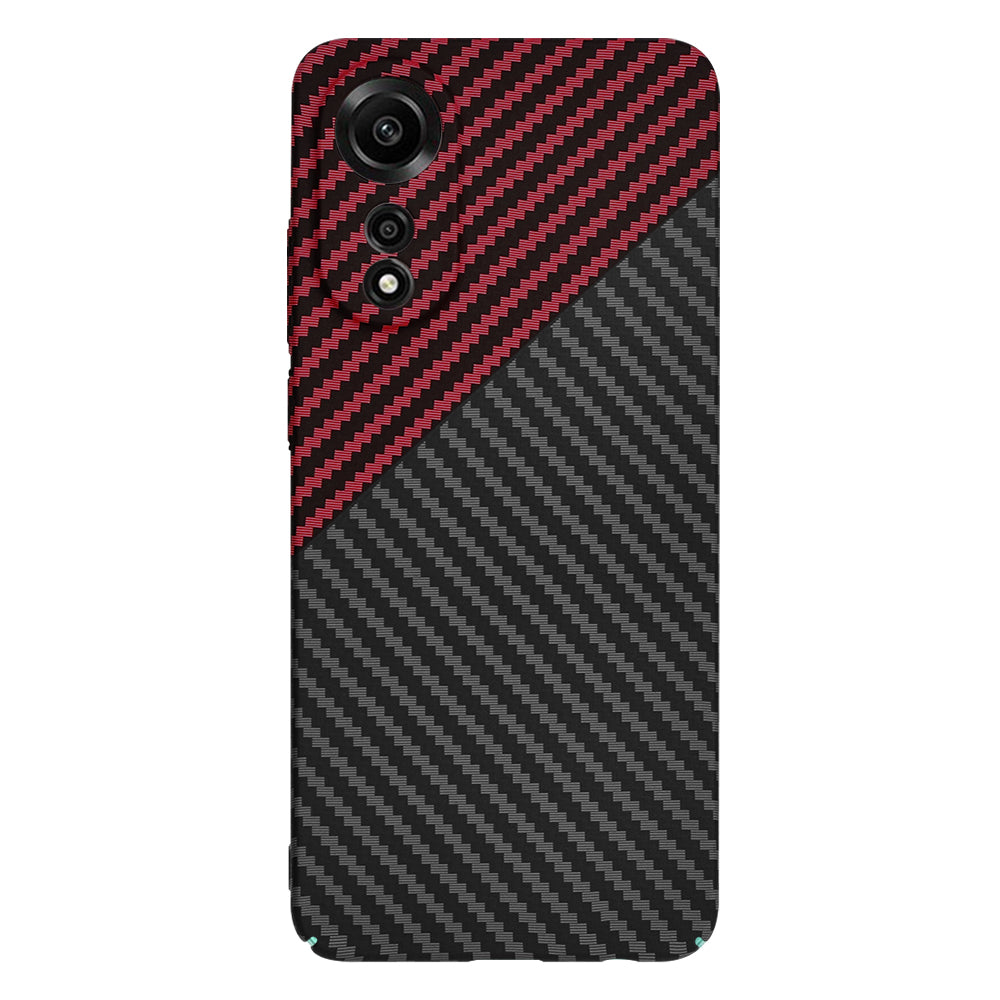 Techsuit - Carbonite FiberShell - Oppo A78 4G - Red Vortex