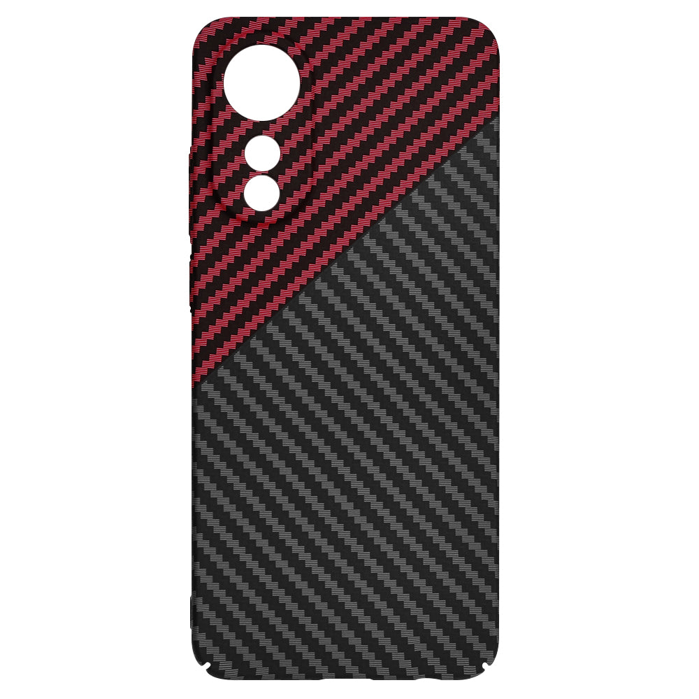 Techsuit - Carbonite FiberShell - Oppo A78 4G - Red Vortex