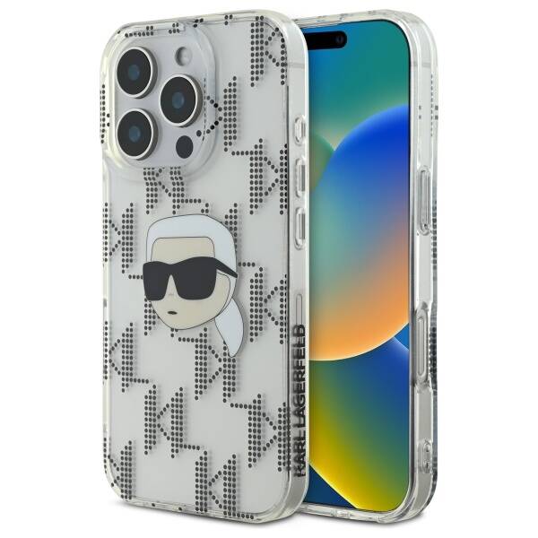 Karl Lagerfeld - IML Luxury Electroplated (KLHCP16LHKLPKHT) - iPhone 16 Pro - Transparent Karl Head