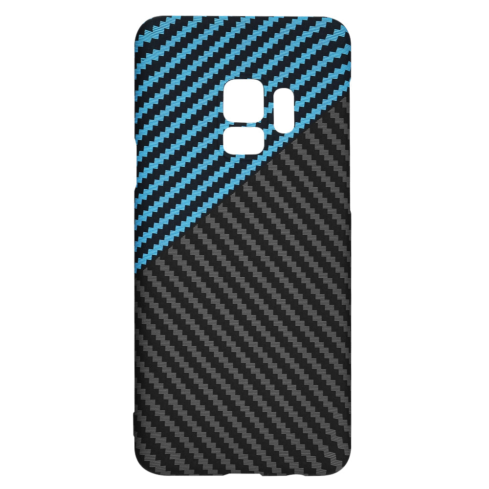 Techsuit - Carbonite FiberShell - Galaxy S9 - Blue Pulse