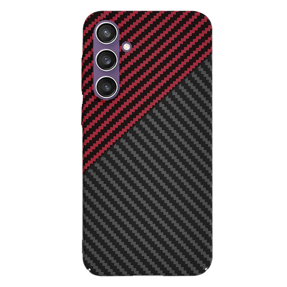 Techsuit - Carbonite FiberShell - Galaxy S23 FE - Red Vortex