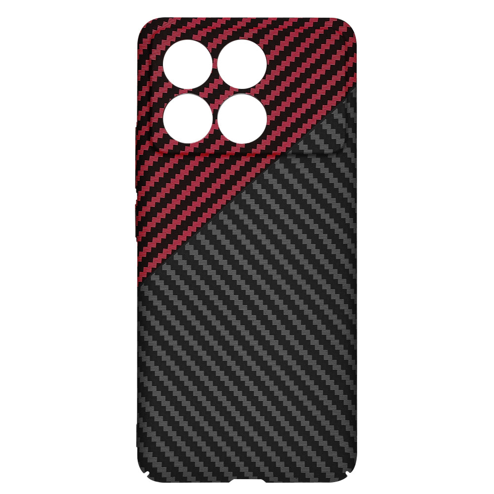 Techsuit - Carbonite FiberShell - Xiaomi Poco F6 Pro - Red Vortex