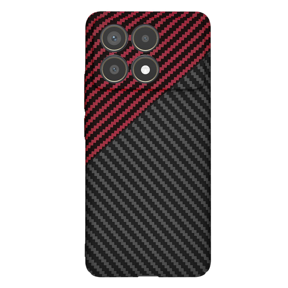 Techsuit - Carbonite FiberShell - Xiaomi Poco F6 Pro - Red Vortex
