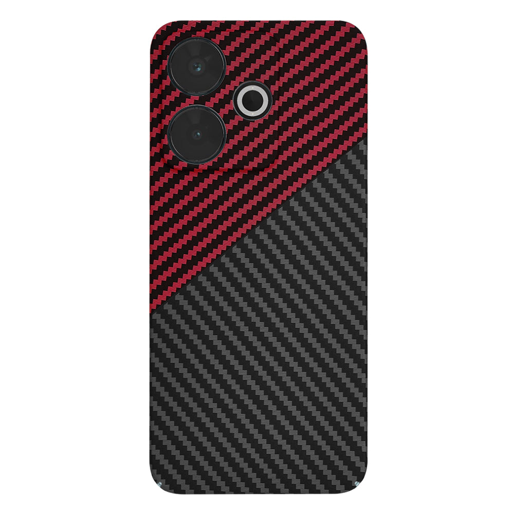Techsuit - Carbonite FiberShell - Xiaomi Redmi 13 / Poco M6 4G - Red Vortex